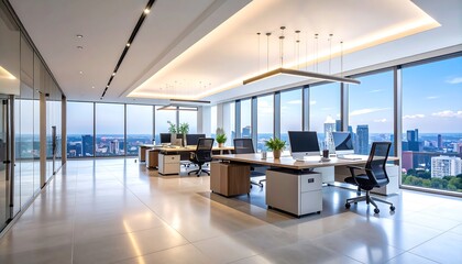 Modern office space with city view (2)