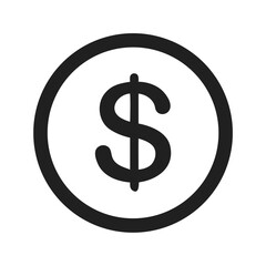Obraz premium dollar sign icon