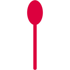 red silhouette spoon icon
