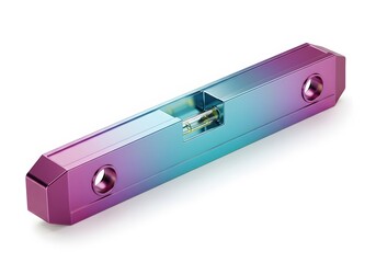 Professional construction tool with spirit level - metallic prism and level measurement