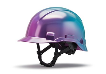 Vibrant safety helmet reflecting with vivid light – Safety gear, construction equipment and labor protection.