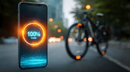 Energy access app showcasing a '100% Clean' badge, symbolizing sustainability and renewable energy solutions.