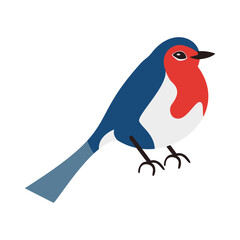 Pettirosso - uccello utile in agricoltura