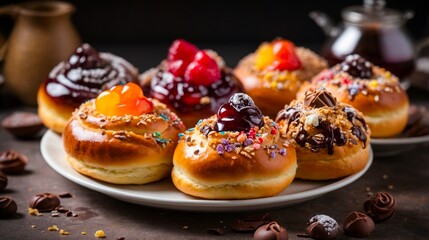  Assorted Sweet Filled Thai Buns05