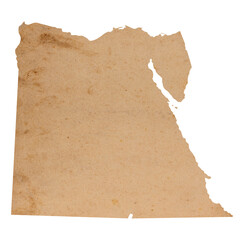 map of Egypt on old brown grunge paper