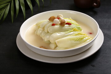Chinese cuisine, Cantonese cuisine, soup baby bok choy