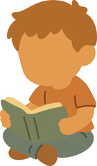 Boy Reading a Book