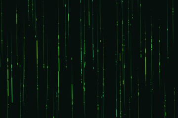 Abstract vertical streaks of colorful light on black