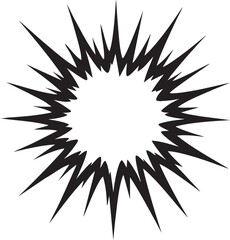 Fototapeta premium Abstract Starburst Explosion Graphic on White Background - Dynamic Energy Burst Illustration
