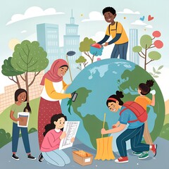 Celebrating International Youth Day with Unity and Environmental Action