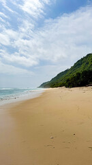 The Nyang Nyang Beach in the south of Bali, Indonesia