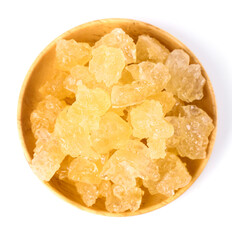 Ancient Yunnan large grain sugar cane yellow rock sugar display showcasing traditional sweetening methods and cultural heritage