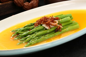 Chinese cuisine, Cantonese cuisine, asparagus in soup