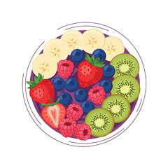 Berry and Kiwi Smoothie Bowl
