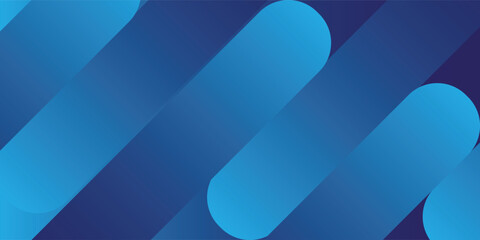 Abstract blue gradient background with glowing geometric lines. modern art