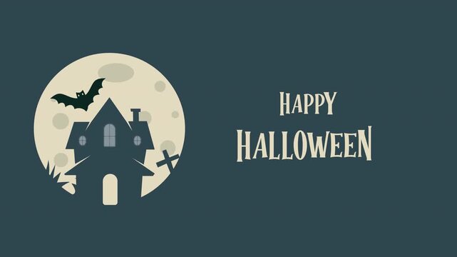 4k happy halloween background animation 