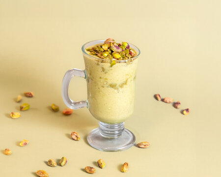 Assortment of Delicious Frappes and Milkshakes on Plain Background