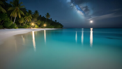Fototapeta premium swimming pool in the night