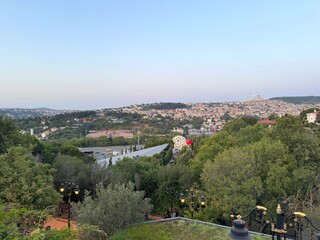 Panoramic View of Istanbul with 15 July Martyrs' Monument in Foreground