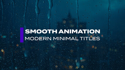 Smooth Animation Modern Minimal Titles Vol.01