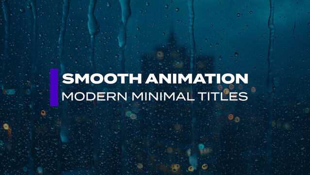 Smooth Animation Modern Minimal Titles Vol.01