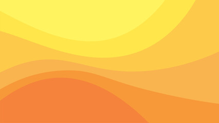 Orange background with flat wave gradation style. abstract orange background with waves