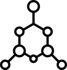 A trendy design of compound icon Pro Vector