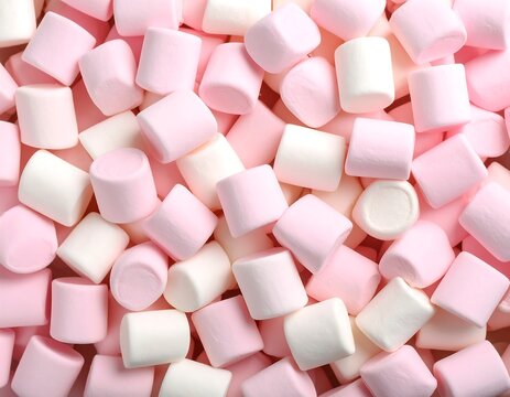 Sweet treats, fluffy and colorful