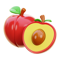 Peach 3d Icon 