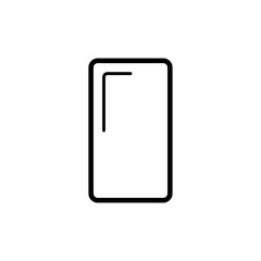 スマホのアイコン　スマートフォン　モノクロ　素材　イラスト