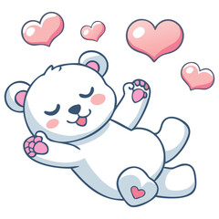 Obraz premium Lovely Bear Sleeping