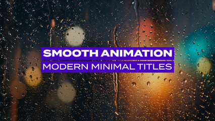 Smooth Animation Modern Minimal Titles Vol.02