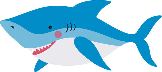 Shark, Alphabet Animal Illustration, 상어 