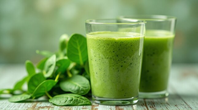 Nutrient-Rich Green Elixir: Fresh Spinach Smoothie for a Vibrant Lifestyle
