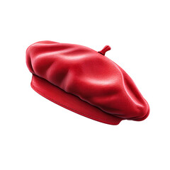 A red beret icon on a Transparent background PNG