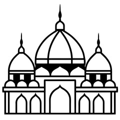 Islamic Dome Outline Design