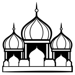 Islamic Dome Outline Design