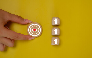 Target objective aiming business improvement. certification. Standardization, Objective customer target.