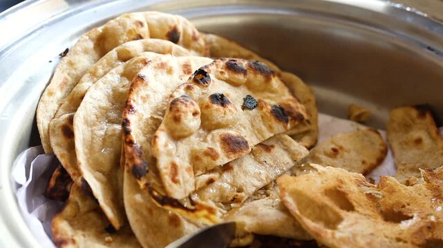 Naan or tandoori roti bread 