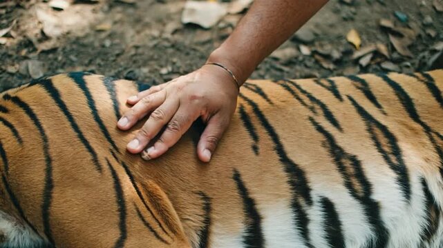 野生の王トラ、力強く美しいトラの姿