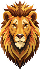 High Resolution Lion Head Artwork.