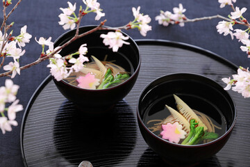 さくら素麺のお吸い物