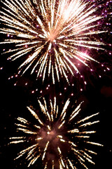 Vertical Horizon Golden Firework Countdown to new year 2025 party time event anniversary...