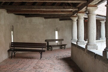 Inner side of the castle wall, Riegersburg Castle, Austria