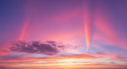 rainbow and clouds
