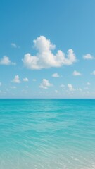 Fototapeta premium Serene turquoise ocean view.