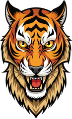 Piercing Eyes Wild Tiger Artwork.