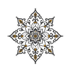 Elegant Ornamental Flourish with Detailed Floral Swirls