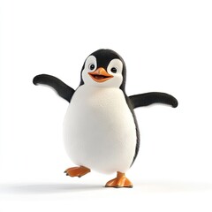 Obraz premium Joyful Penguin: A Celebration of Antarctic Charm