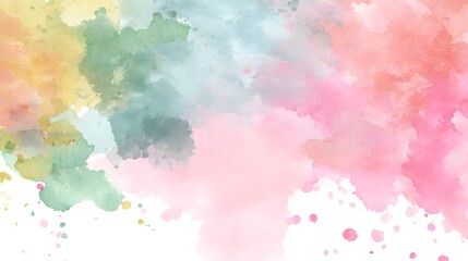Obraz premium Elegant Watercolor Abstract Background with Soft Blush Pastel Colors and Creative Gradient for Artistic Expression in Modern Decorative Design